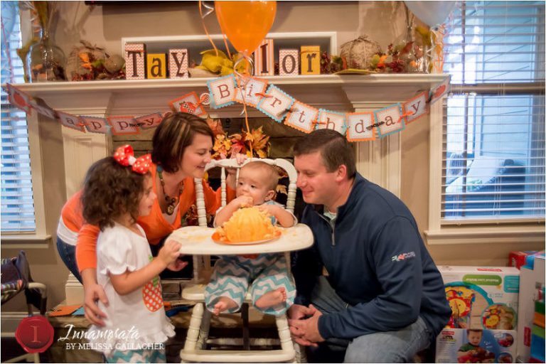 Chattanooga Birthday Party Photographer Pumpkins & Chevron First