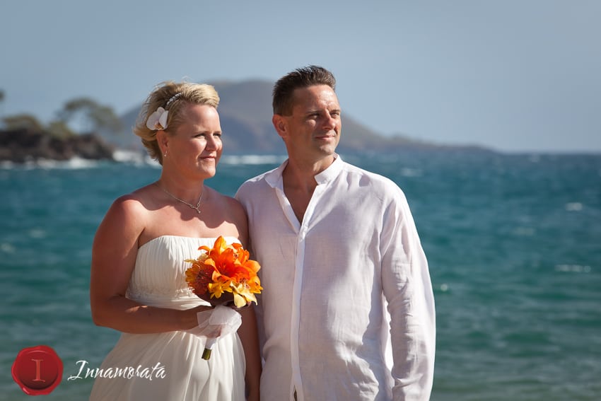 Bride and Groom Beach Wedding