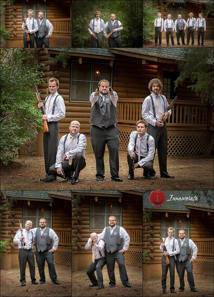 Groomsmen Wedding Guns Rifles Pistols