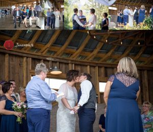 First Kiss Barn Wedding Chattanooga