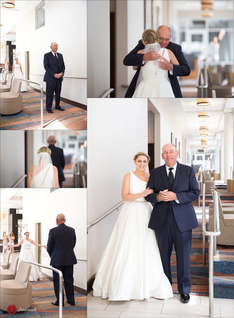 First look with Dad Chattanooga Wedding Photographer