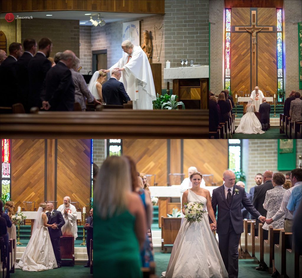 Wedding Ceremony photos St. Jude Catholic Church Chattanooga Tennessee