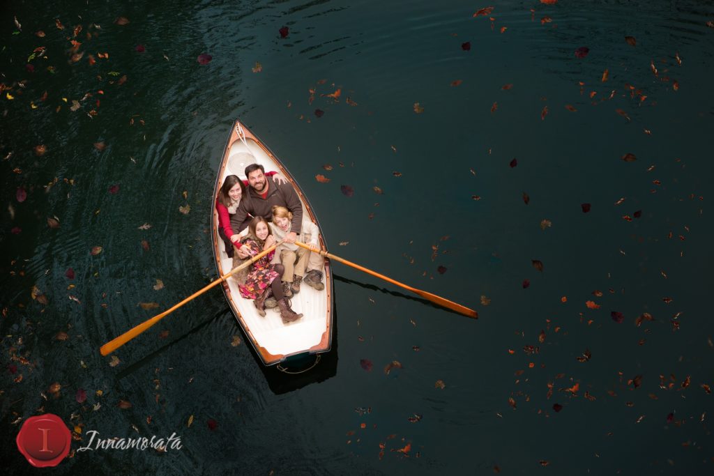 Chattanooga Photographer Boat Family Photos Creek Row Boat rowboat water family river portraits photos photography