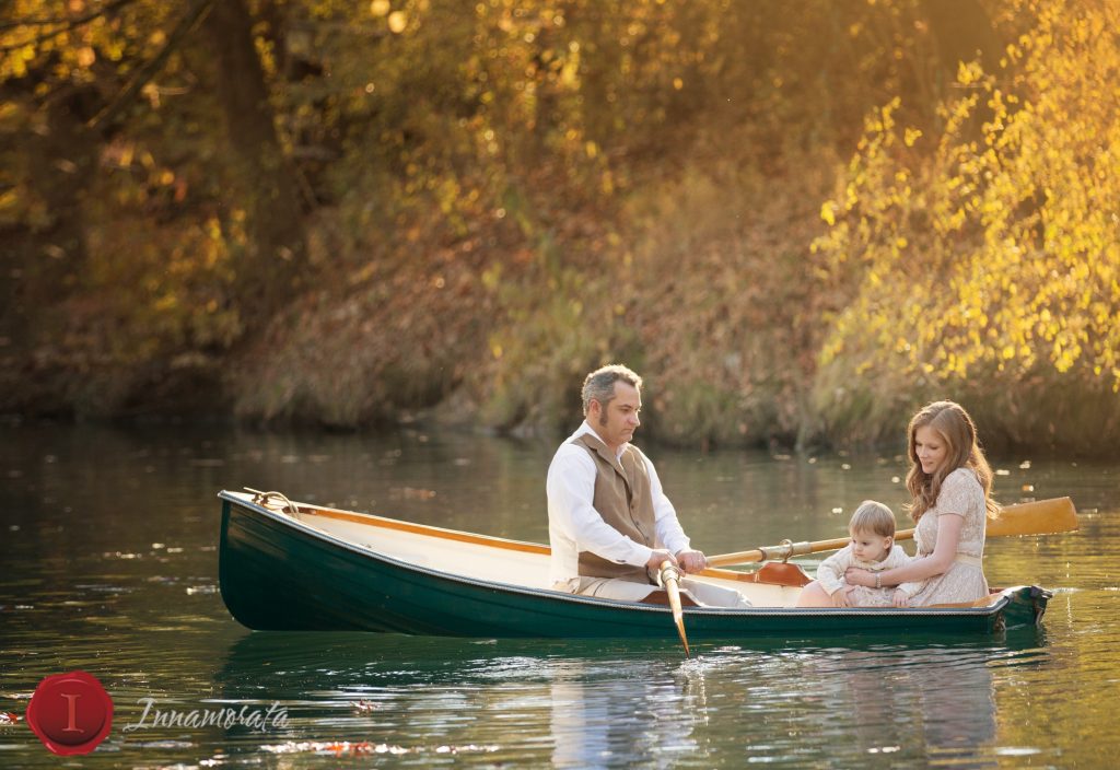 Chattanooga Photographer Boat Family Photos Creek Row Boat rowboat water family river portraits photos photography